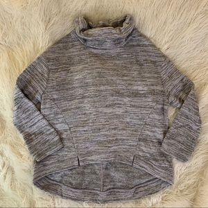 Saturday Sunday purple & grey cowlneck sweatshirt